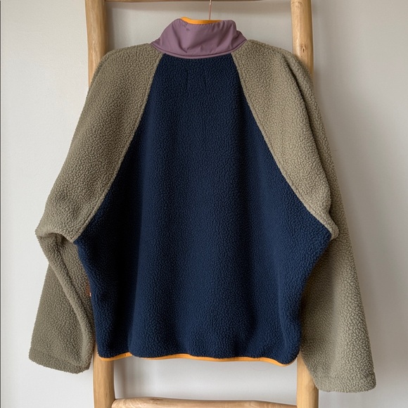 FP Movement by Free People Hit The Slopes Colorblock Fleece Pullover Midnight L - Picture 10 of 13